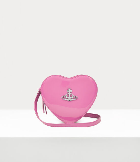 Vivienne Westwood Louise Heart Patent Leather Crossbody Bag in