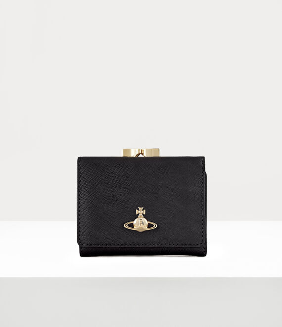 Small Frame Wallet in BLACK | Vivienne Westwood®