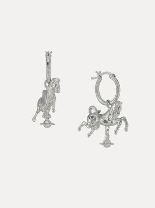 Horse Hoop Earrings 