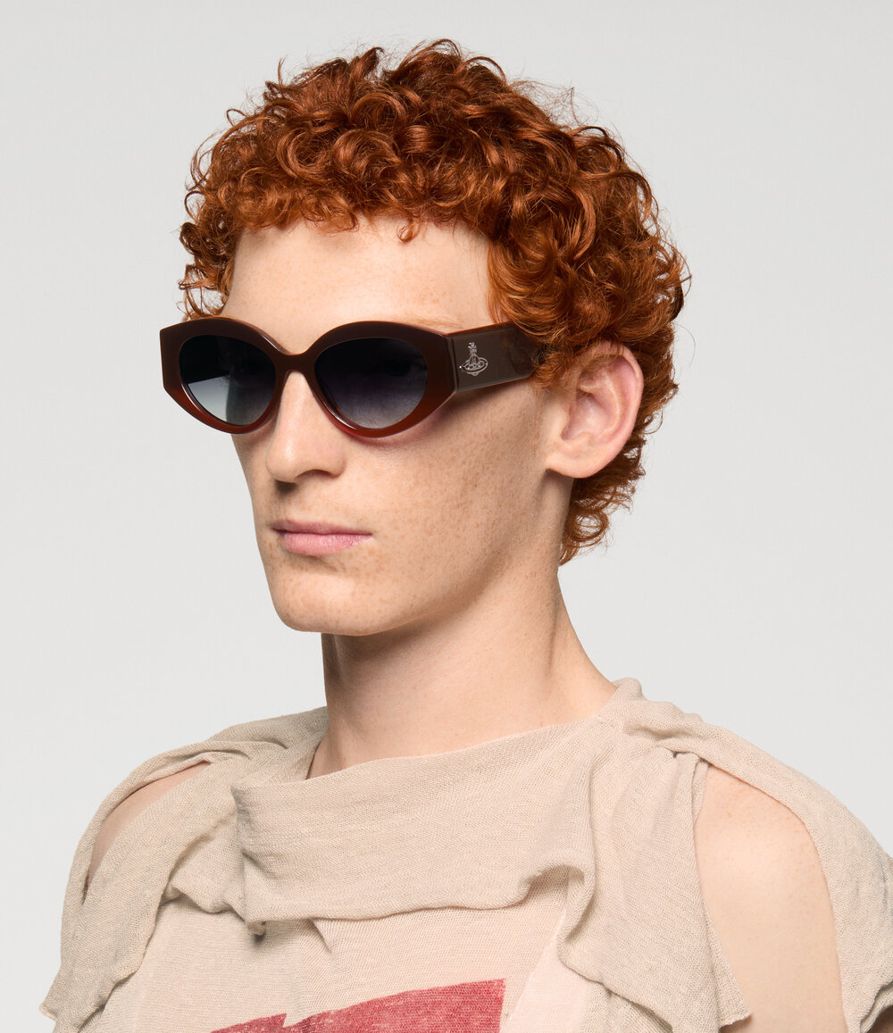 Vivienne Westwood Jackie Sunglasses in Red, view 6