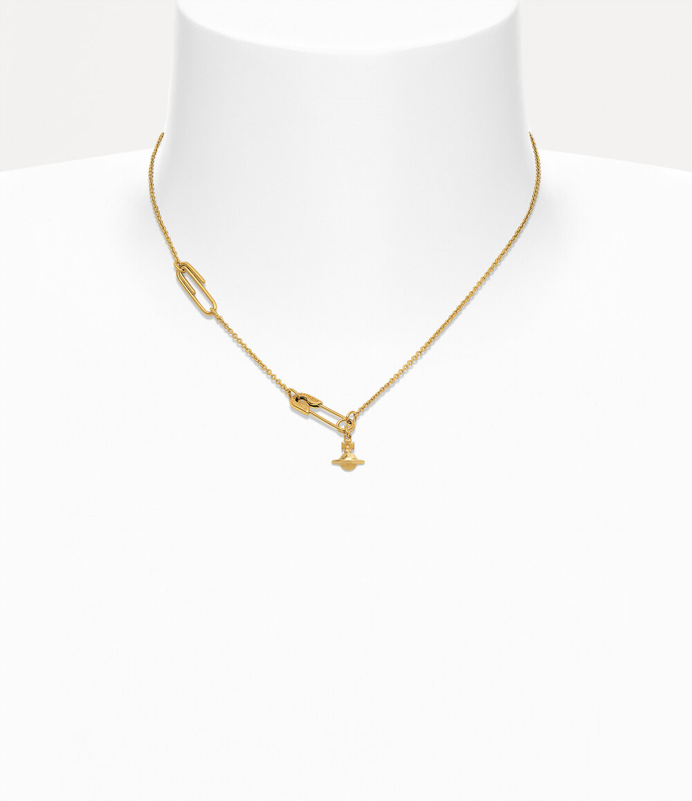 Vivienne Westwood Safety Pin Pendant Necklace, view 2
