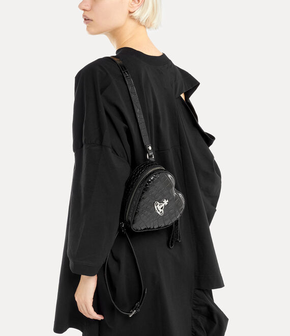Vivienne Westwood Women's Ella Heart Cross Body Bag - Black