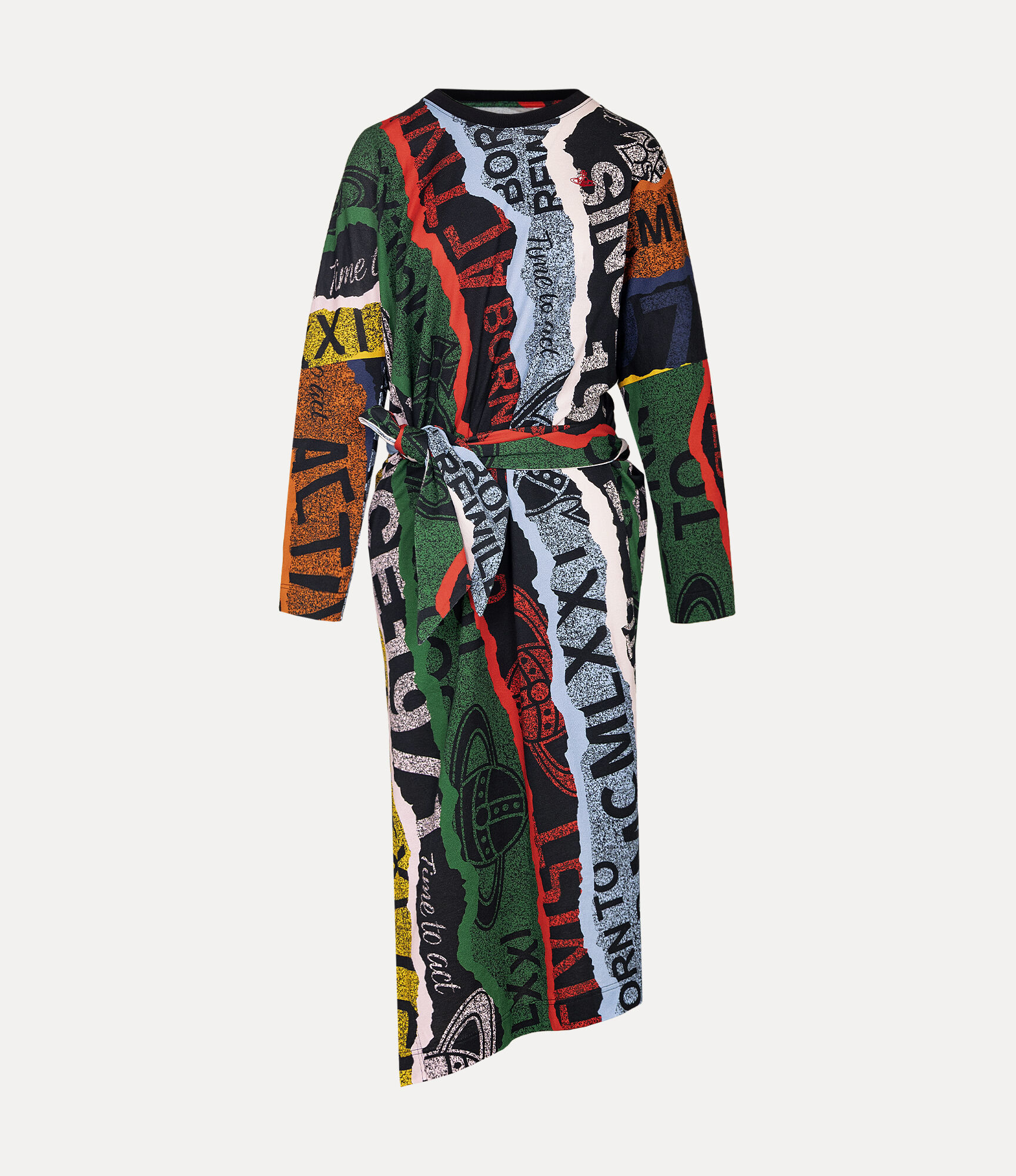 Towel Print Infinity Dress