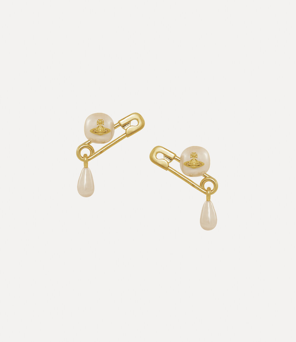 Vivienne Westwood Claude Small Stud Earrings in Gold