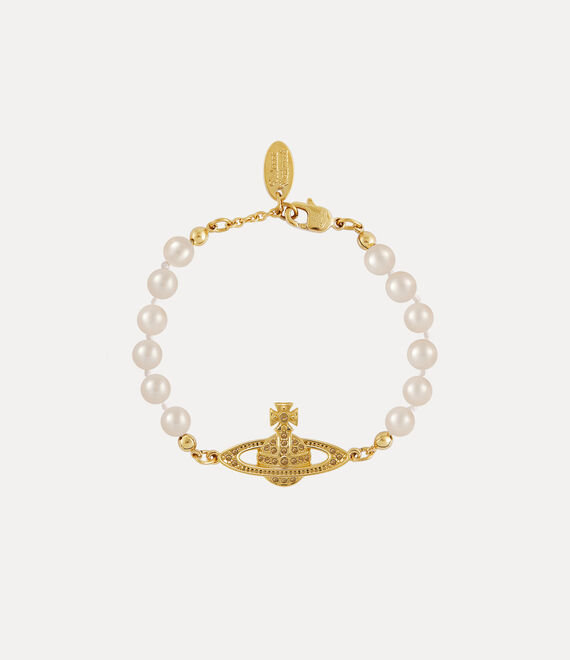 Mini bas relief pearl chain bracelet grande image numéro 1