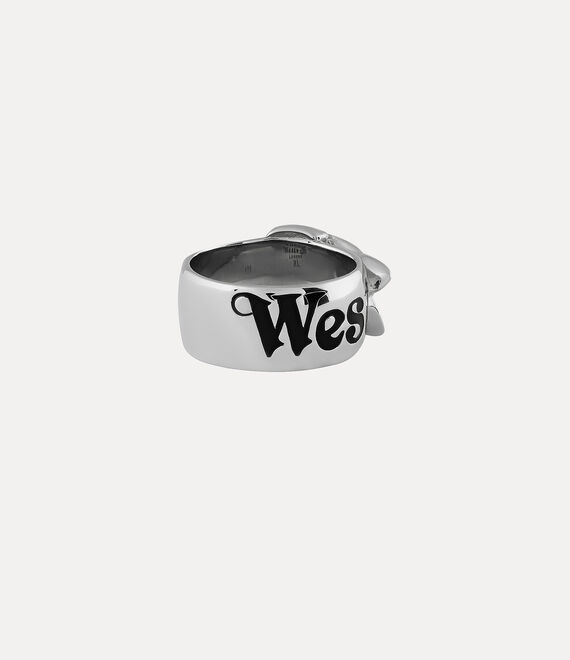 Vivienne Westwood New Belt Ring in Silver and Crystal - NOW OR NEVER