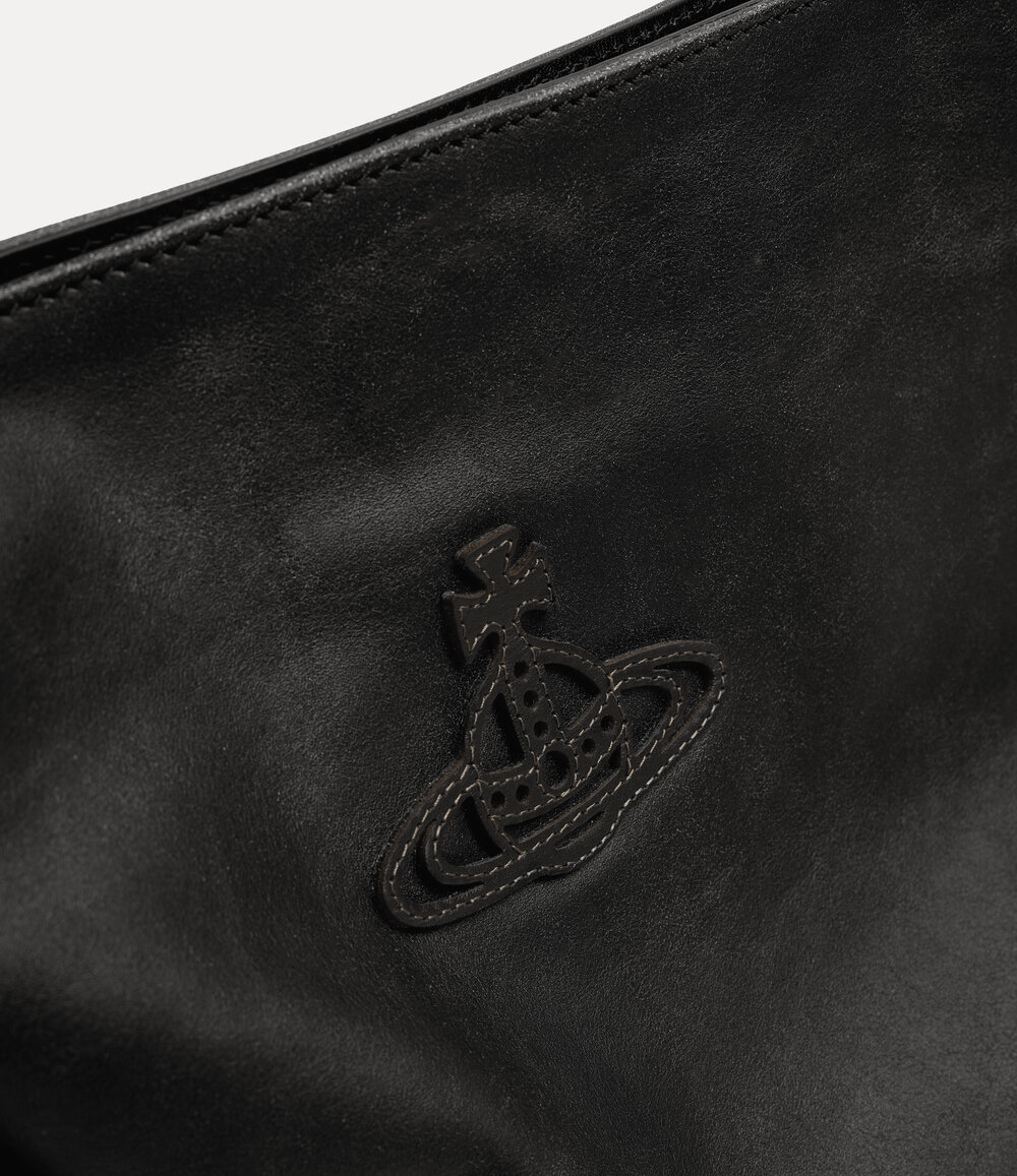 Vivienne Westwood Maxime Medium Shoulder Bag in Off Black, view 4