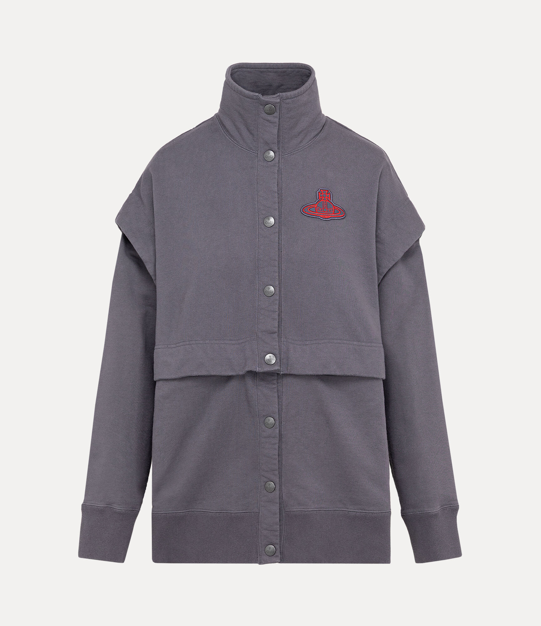 Detachable Felpa Press Stud Blouson