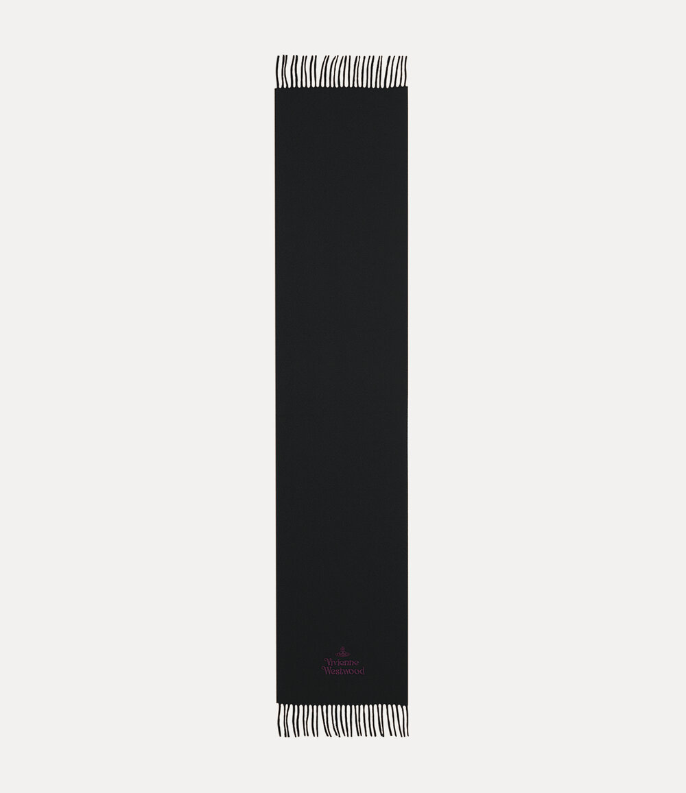 Vivienne Westwood Embroidered Scarf in Black