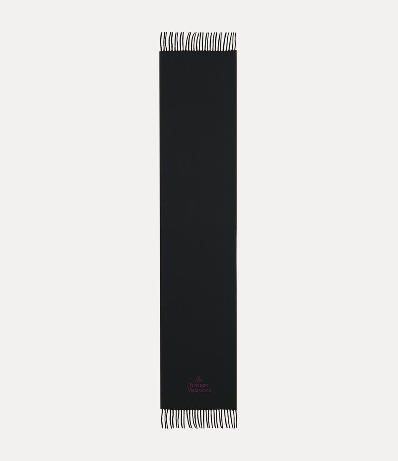 Vivienne Westwood Embroidered Scarf in Black