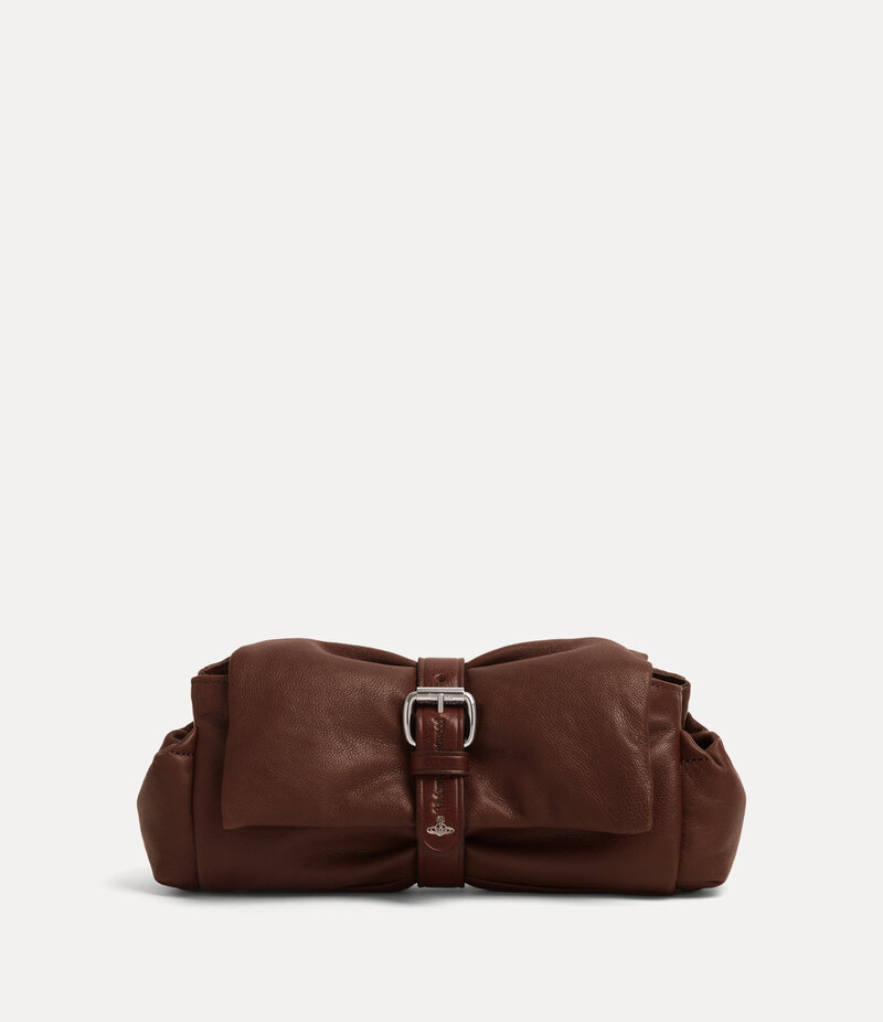 Vivienne Westwood Hazel Treasure Clutch in Chestnut