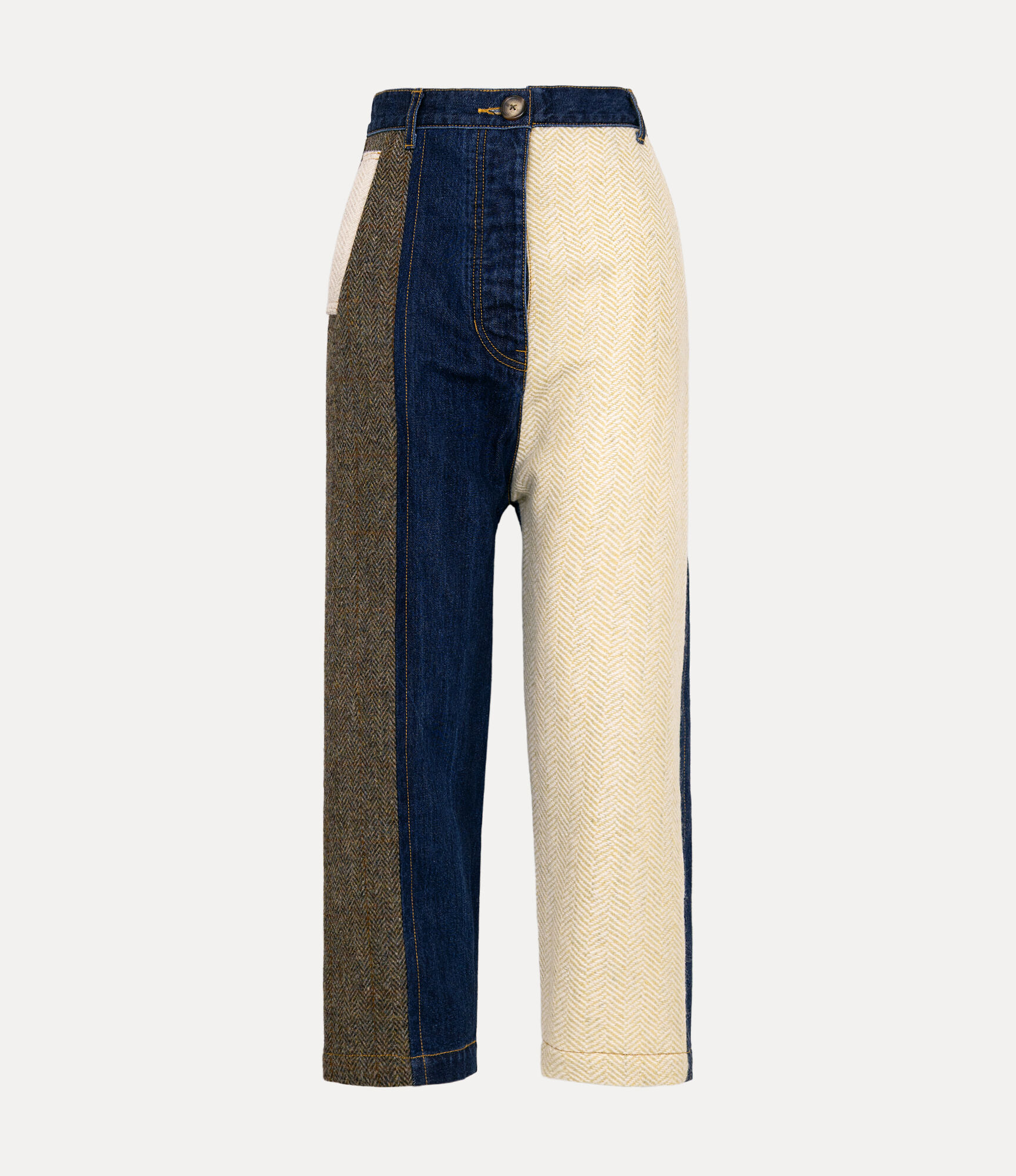 Harris Tweed Denim Curve Trousers