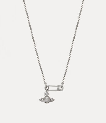 Vivienne Westwood MINI RELIEF PENDANT UNISEX - Collier -  silver-coloured/argenté - ZALANDO.CH