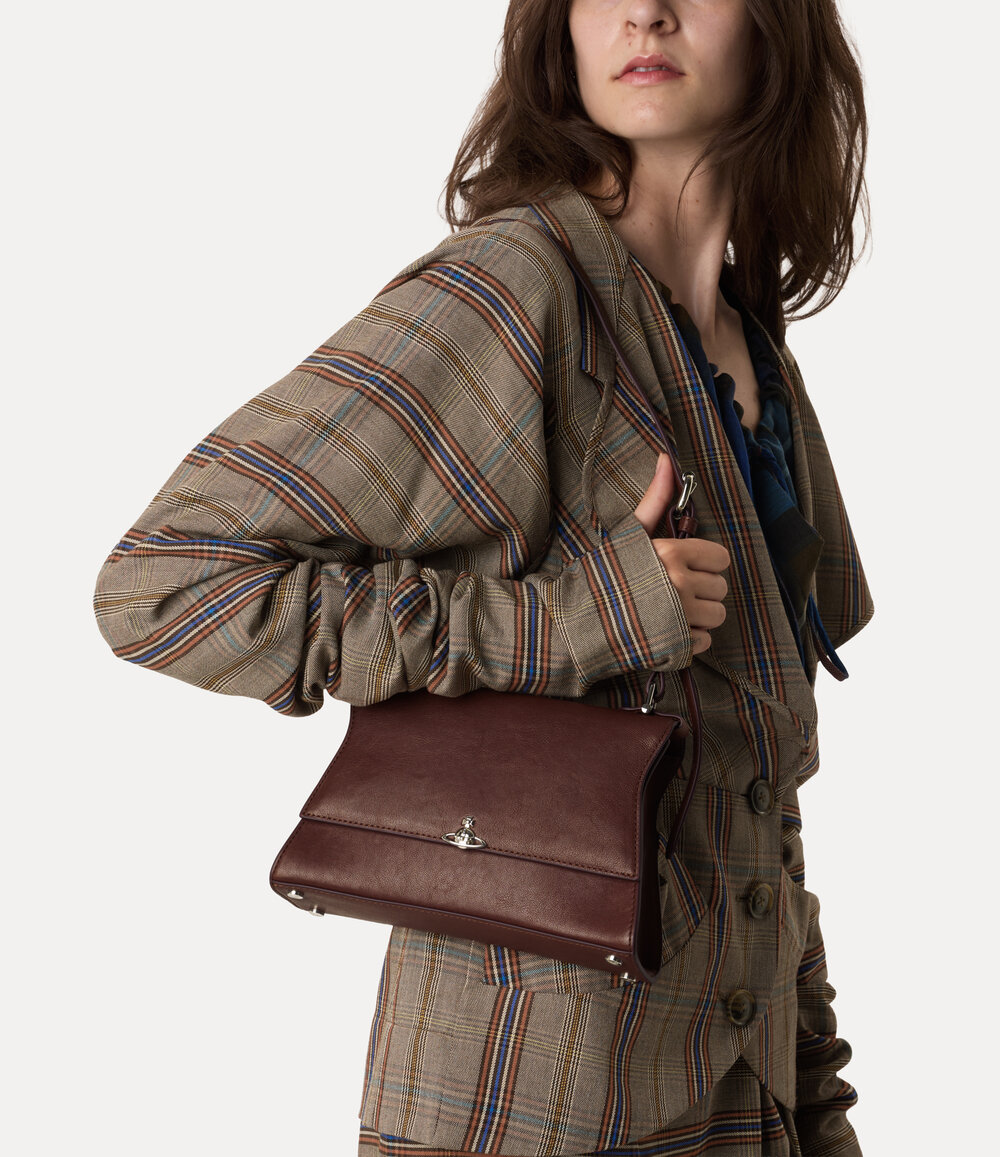 Vivienne Westwood Bianca Small Shoulder Bag in Chestnut, view 2