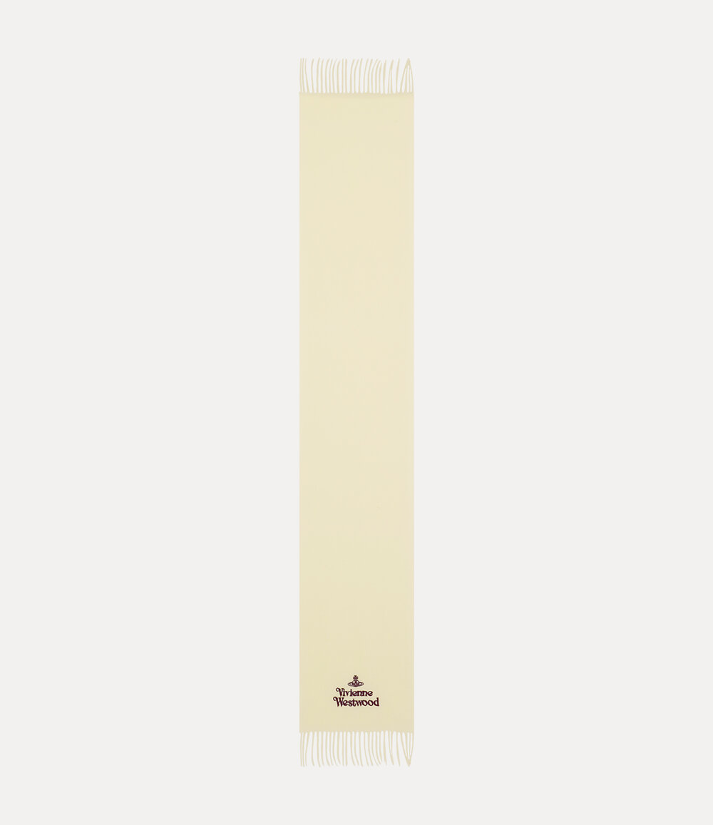Vivienne Westwood Embroidered Scarf in White