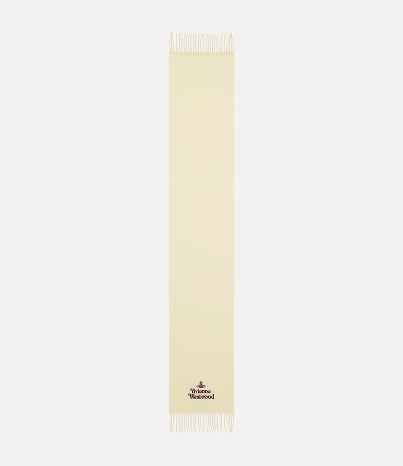 Vivienne Westwood Embroidered Scarf in White