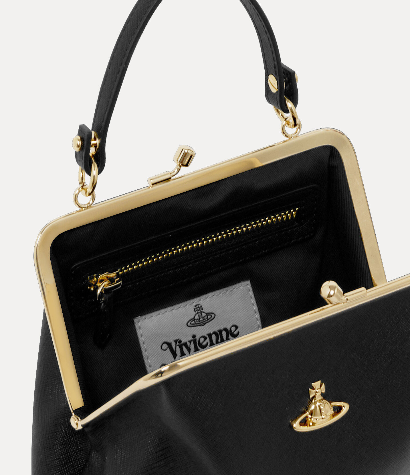 Granny がま口バッグ - ブラック | Vivienne Westwood®