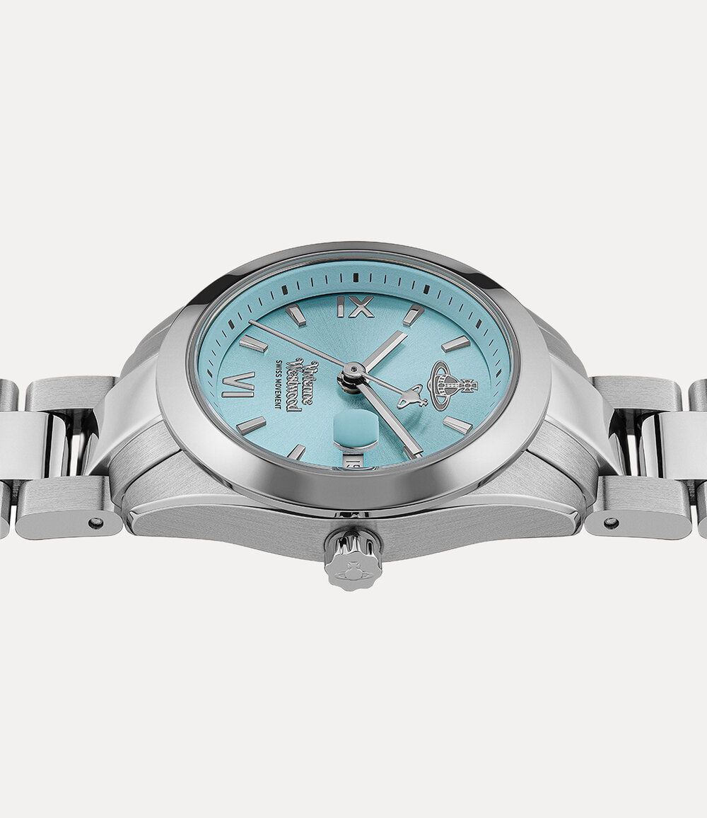 Vivienne Westwood Fenchurch Watch in Silver / Turquoise, view 4