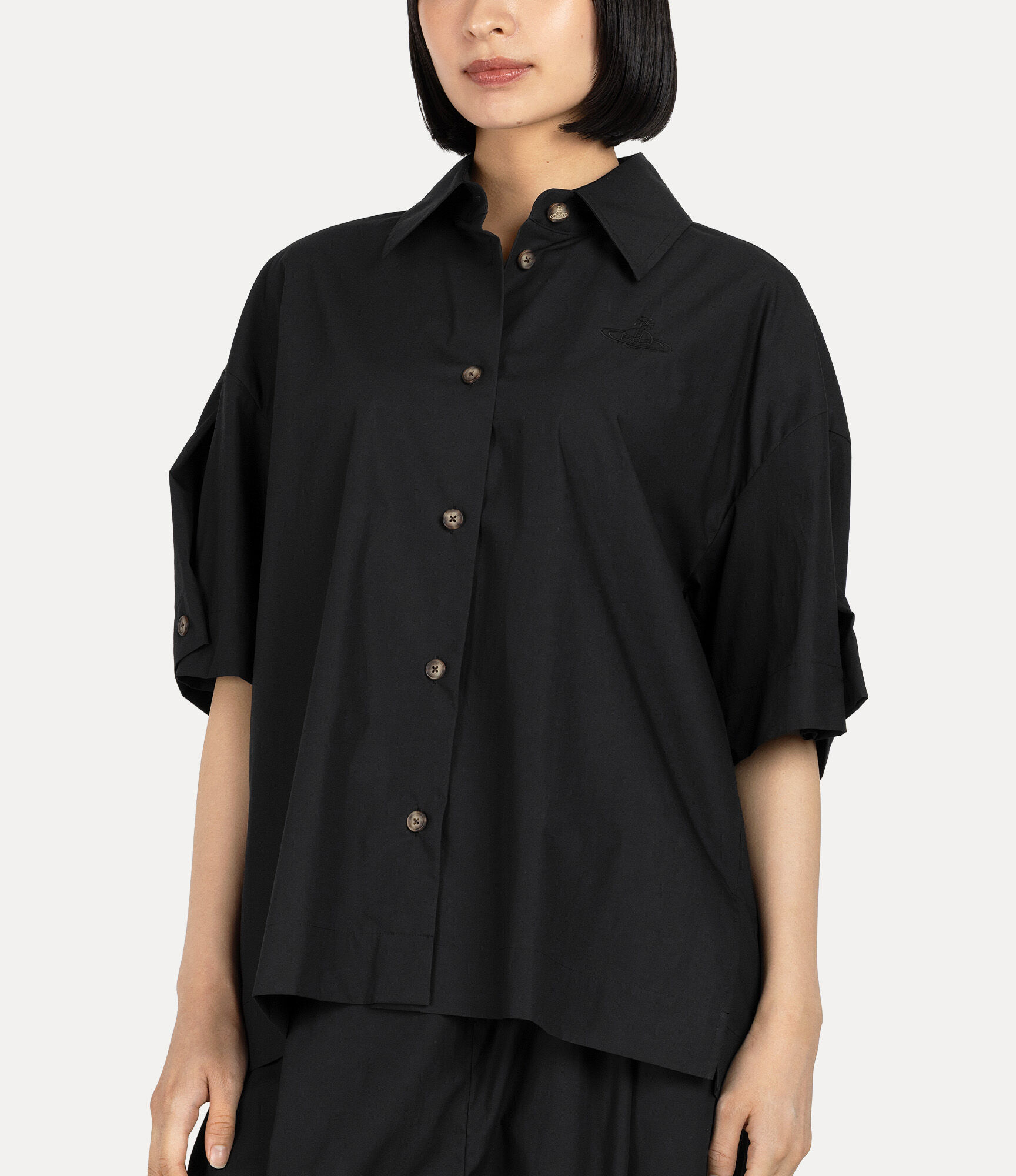 Pleat Shirt in BLACK | Vivienne Westwood®