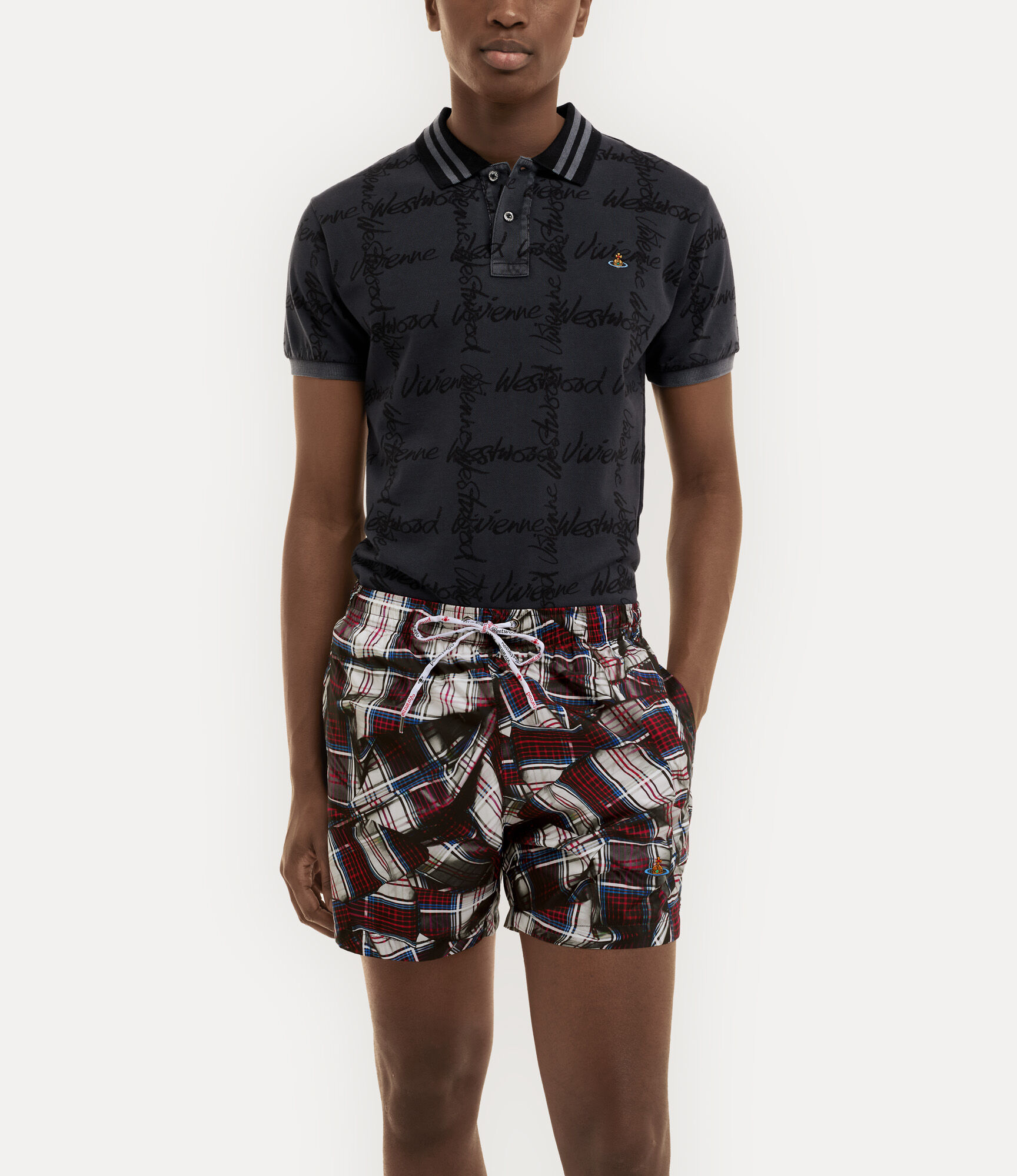 Draped Tartan Surf Boxer  large image number 3