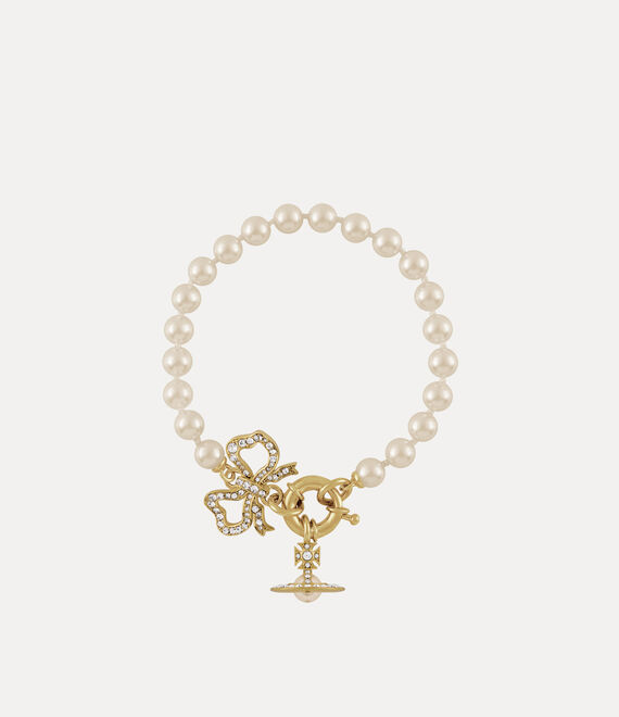 Vivienne Westwood Rigoberta Pearl Bracelet Gold-white-crystal-creamrose-pearl Gold-white-crystal-creamrose-pearl Women