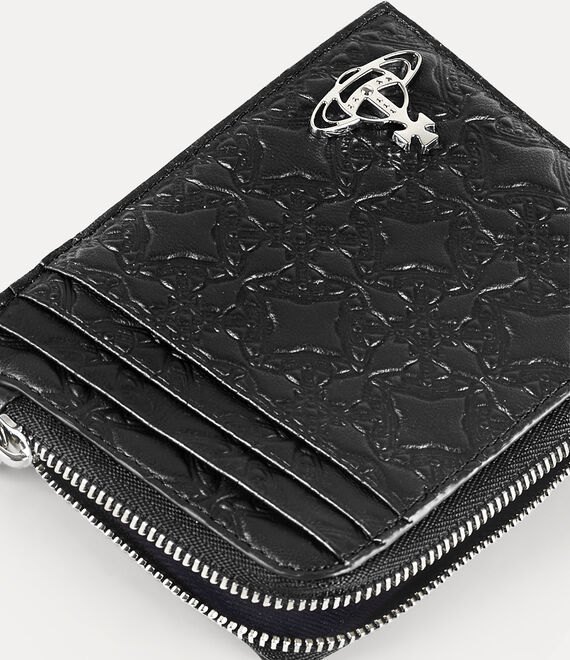 Embossed card holder with zip large image numéro 4