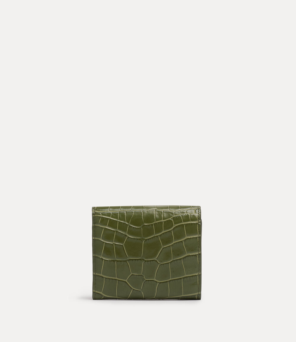 Vivienne Westwood Hunter Flap Wallet in Khaki, view 2