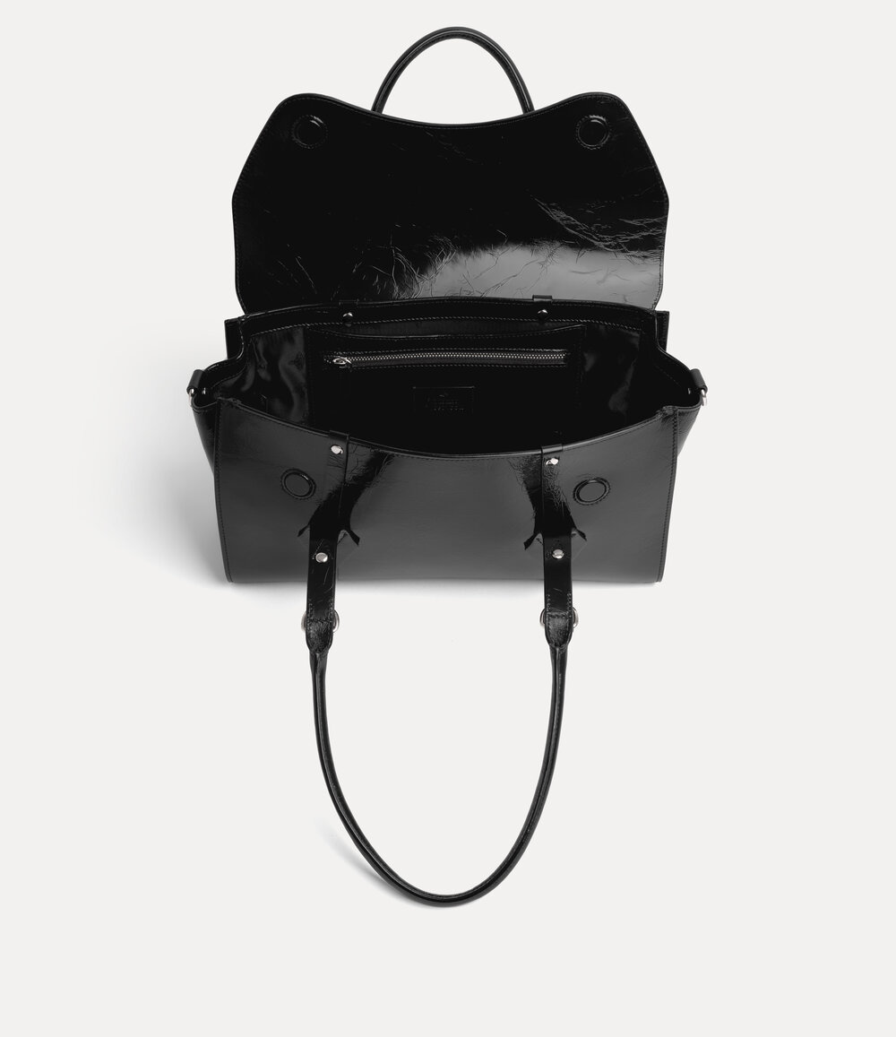 Vivienne Westwood Bettina Medium Handbag in Black, view 6