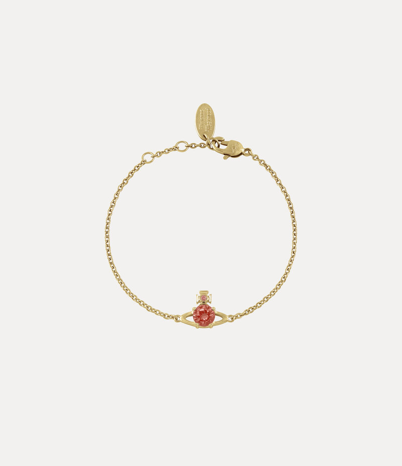 Vivienne Westwood Reina Small Bracelet in Gold Red 5198 Cz