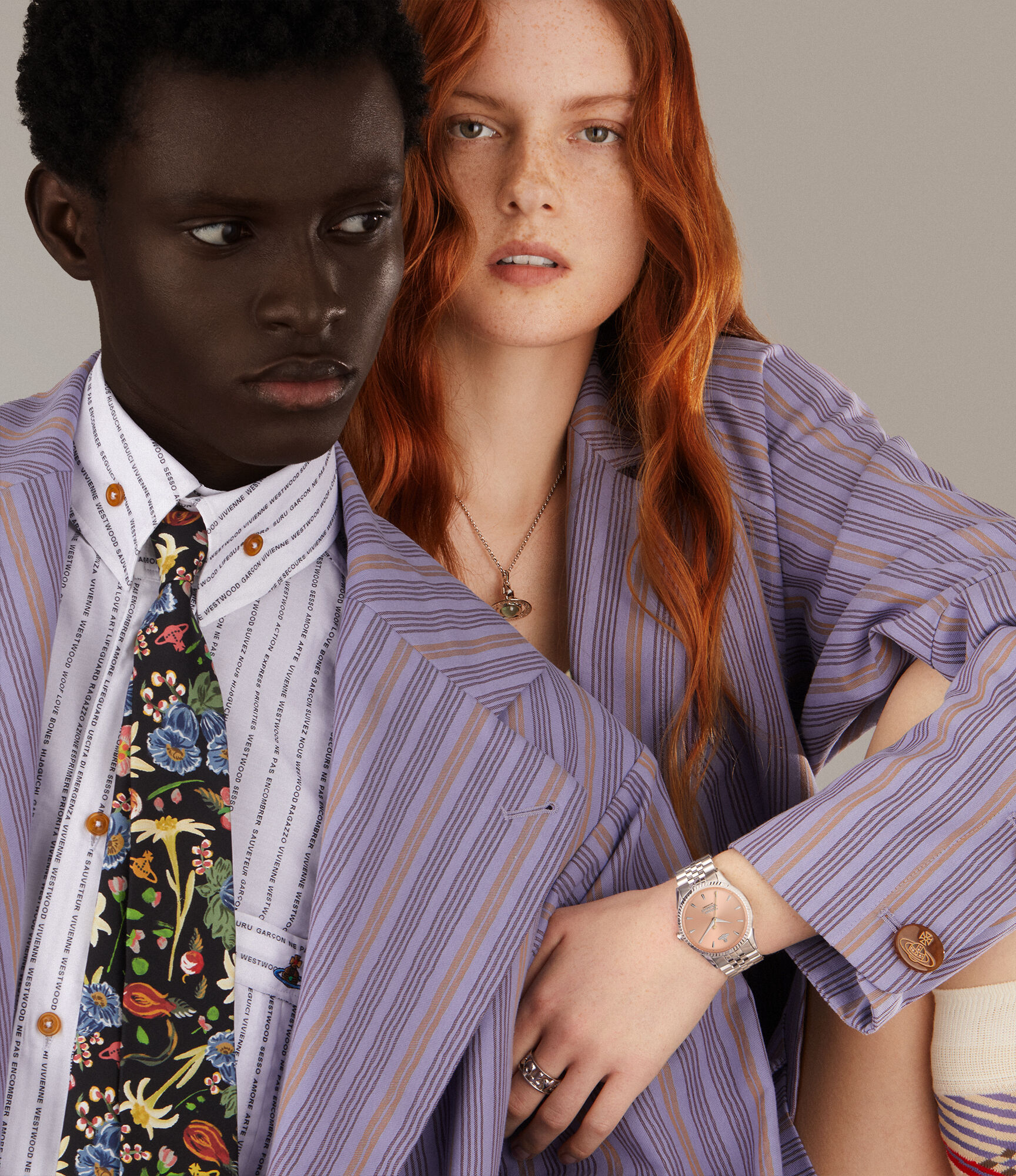 Seymour Watch in PEACH-SILVER Vivienne Westwood®