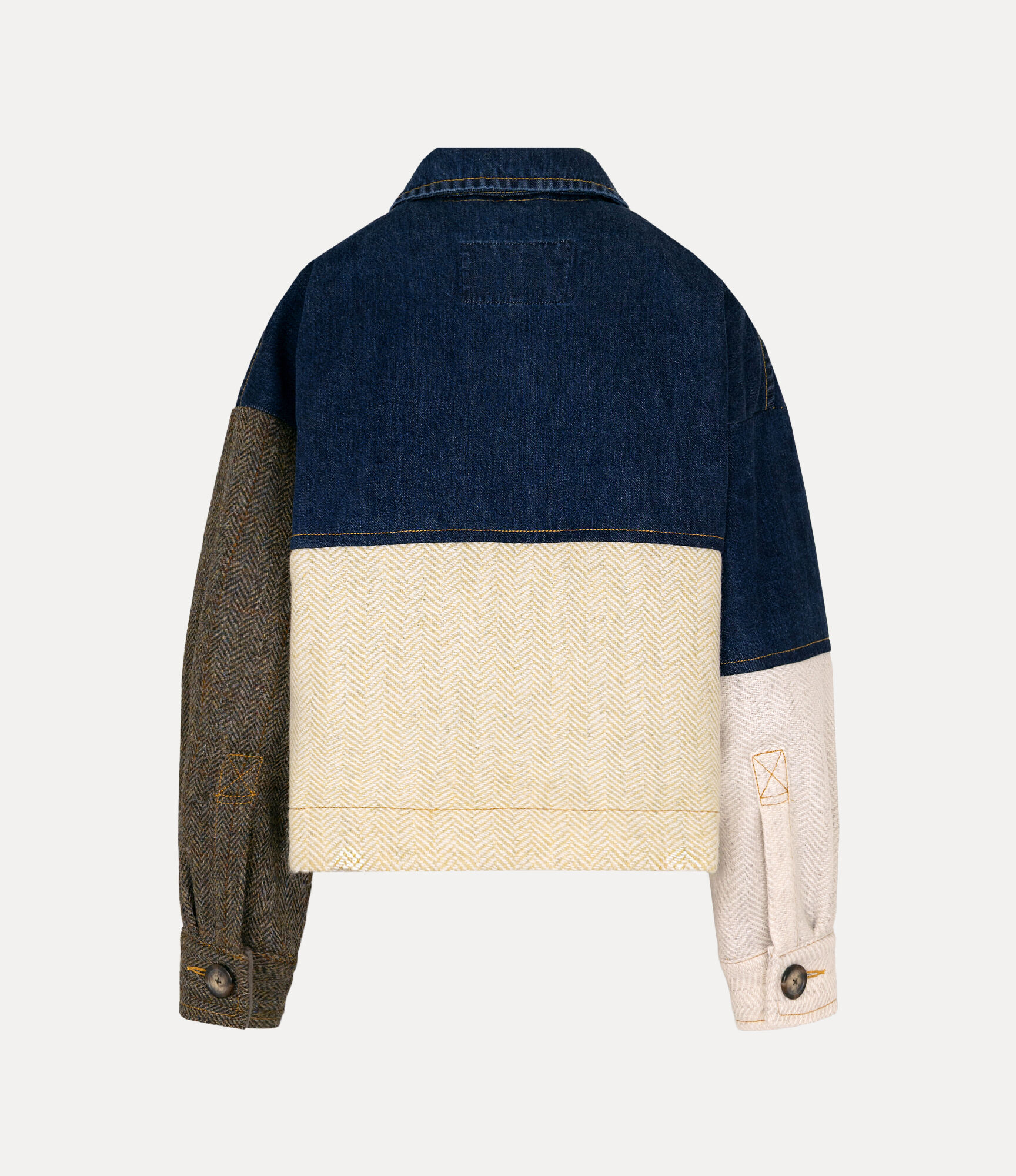 Harris Tweed Denim Liner Jacket  large image number 5