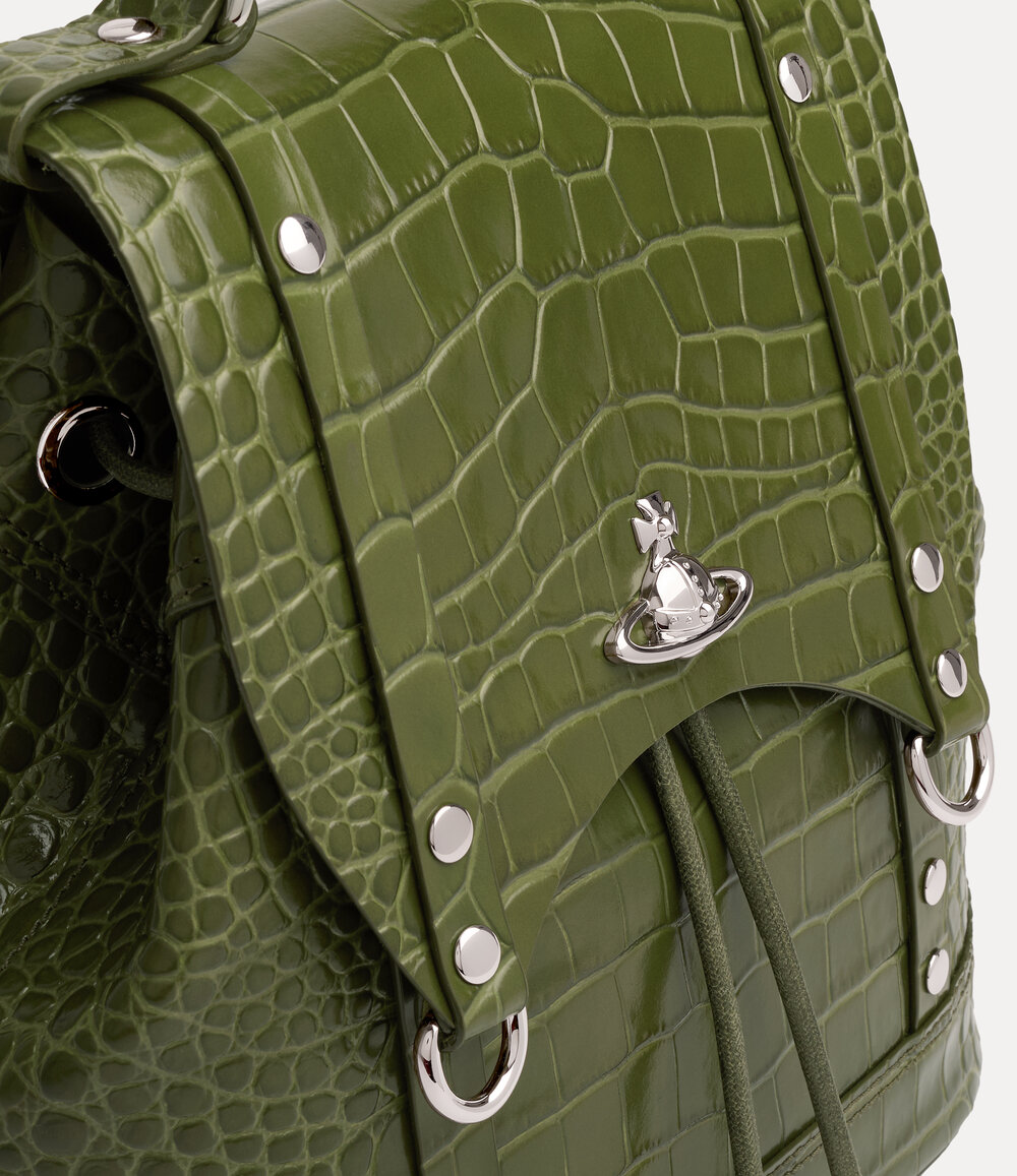 Vivienne Westwood Max Small Backpack in Khaki, view 3