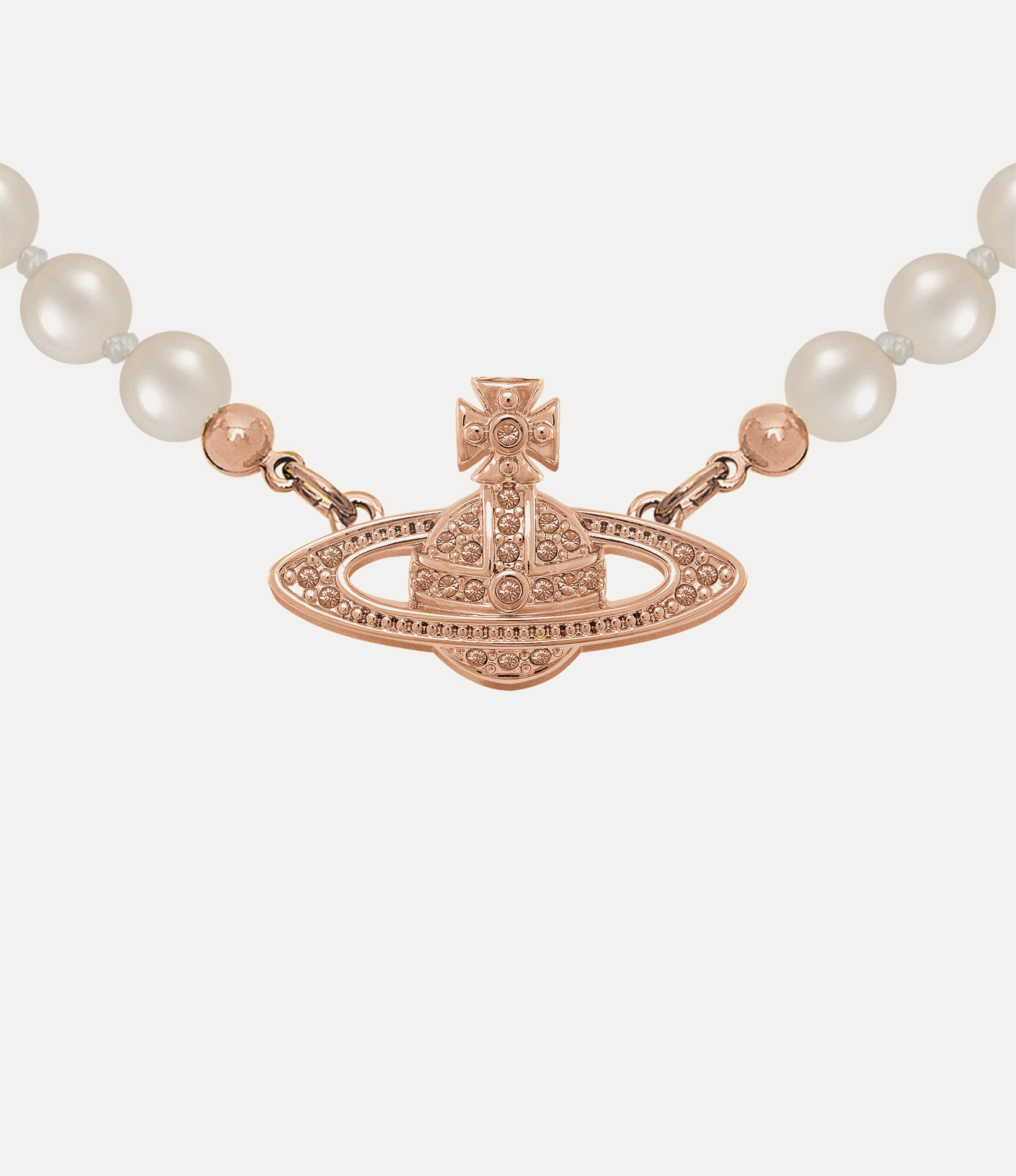 Vivienne Westwood Mini Bas Relief チョーカー Mini Bas Relief Pearl Choker