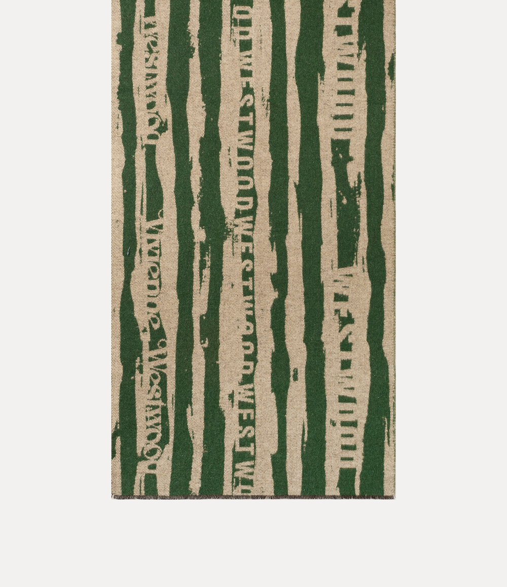 Vivienne Westwood Scarf New Punk Stripe in Green, view 3