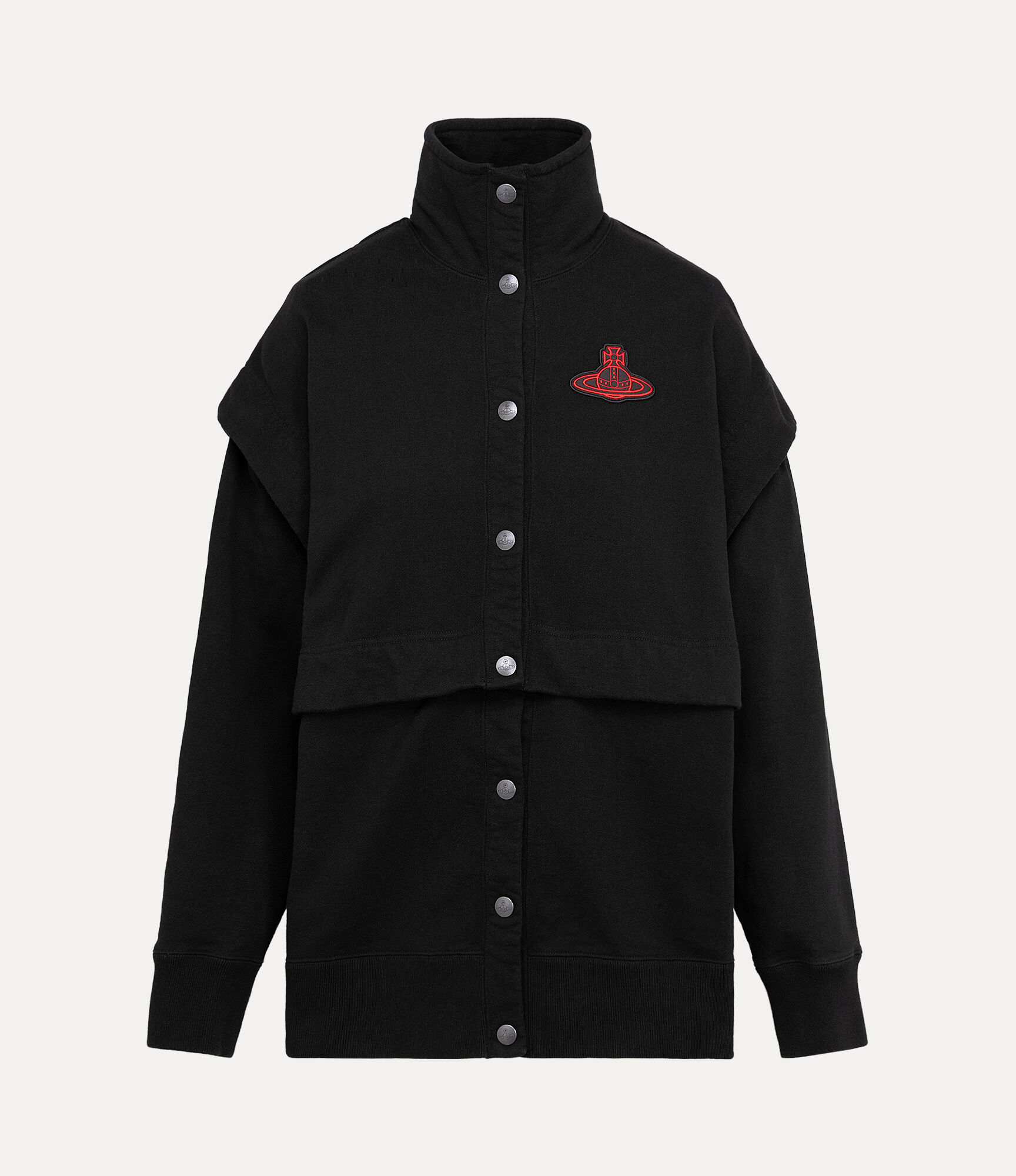 Detachable Felpa Press Stud Blouson