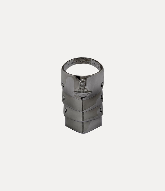 Vivienne Westwood Armour Ring Silver - Vivienne Westwood Jewellery from  Hervia UK