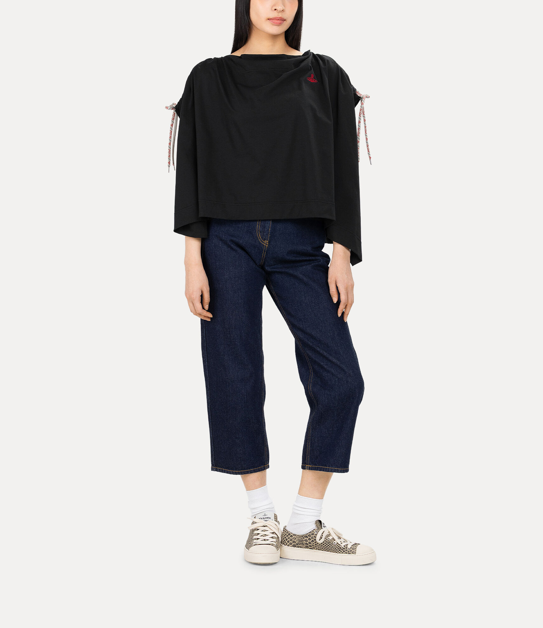 Organic Dry Jersey Drawstring Gathered Relaxed Top  large image number 2