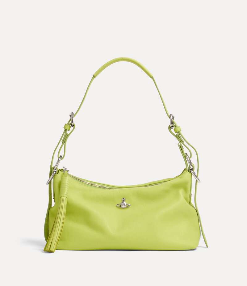 Vivienne Westwood Emma Shoulder Bag in Lime Green