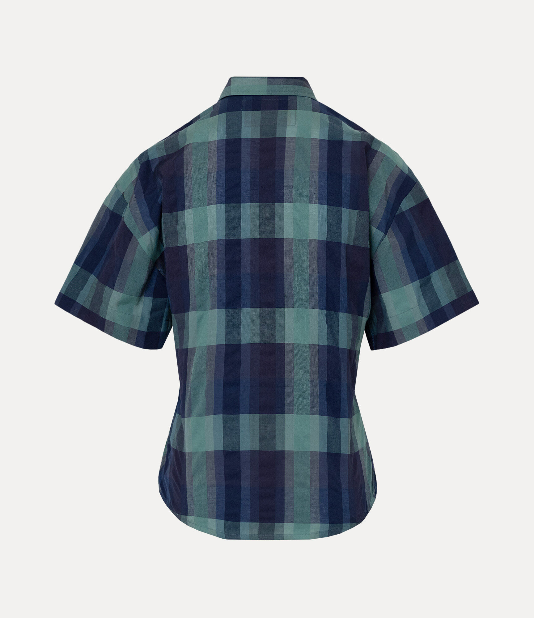 Vivienne Westwood チェック柄 半袖シャツ Check Side Lace-Up Shirt in GREEN | Vivienne Westwood®