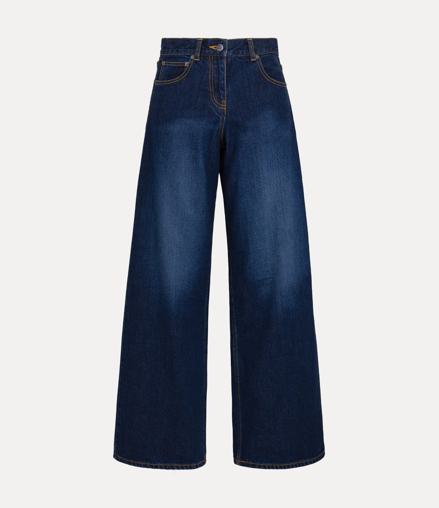 Organic Denim Straight Pants
