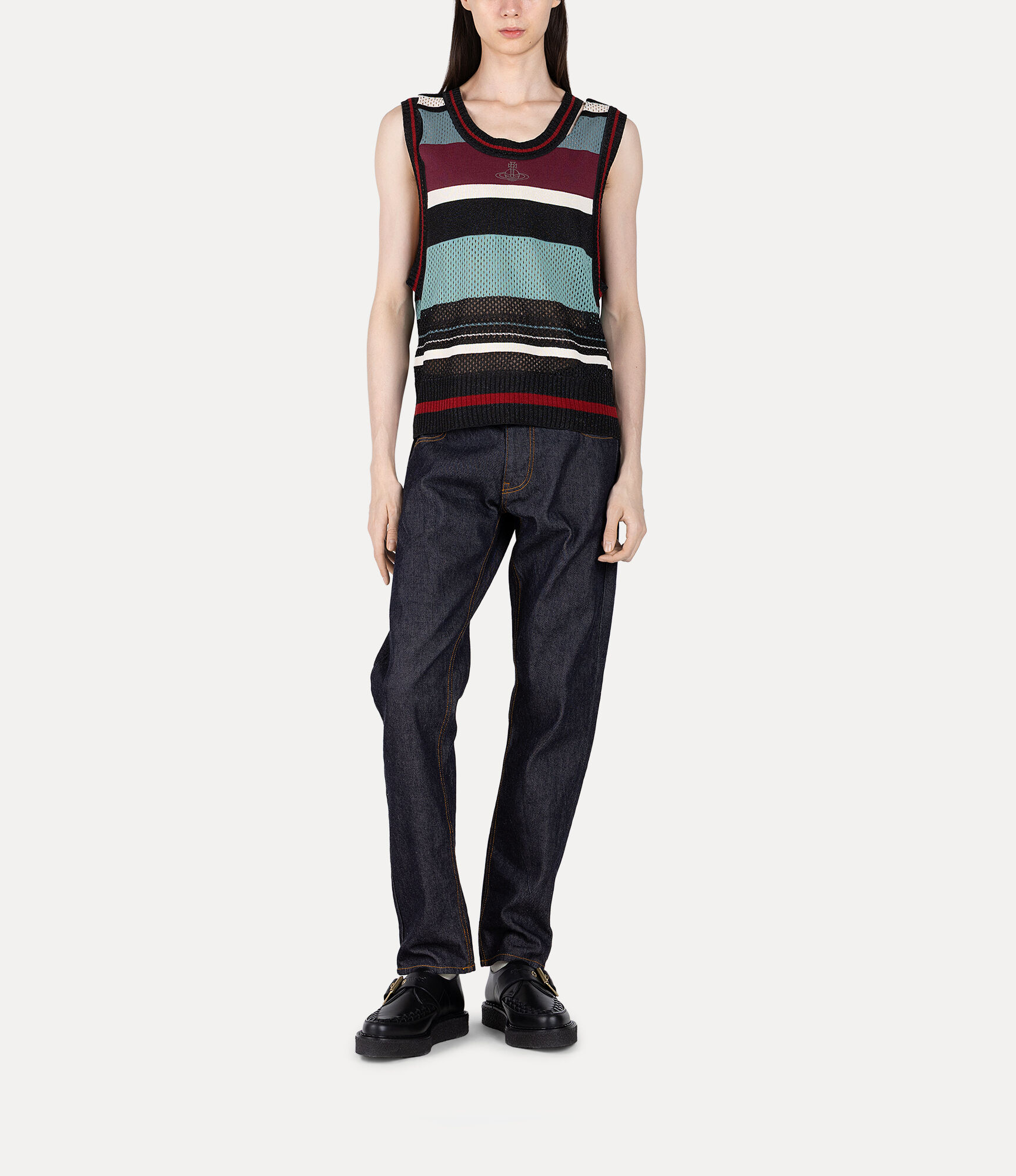 【Vivienne Westwood】希少 ワンポイント オーブ ニット ベスト Knit Vest in BLACK | Vivienne Westwood®