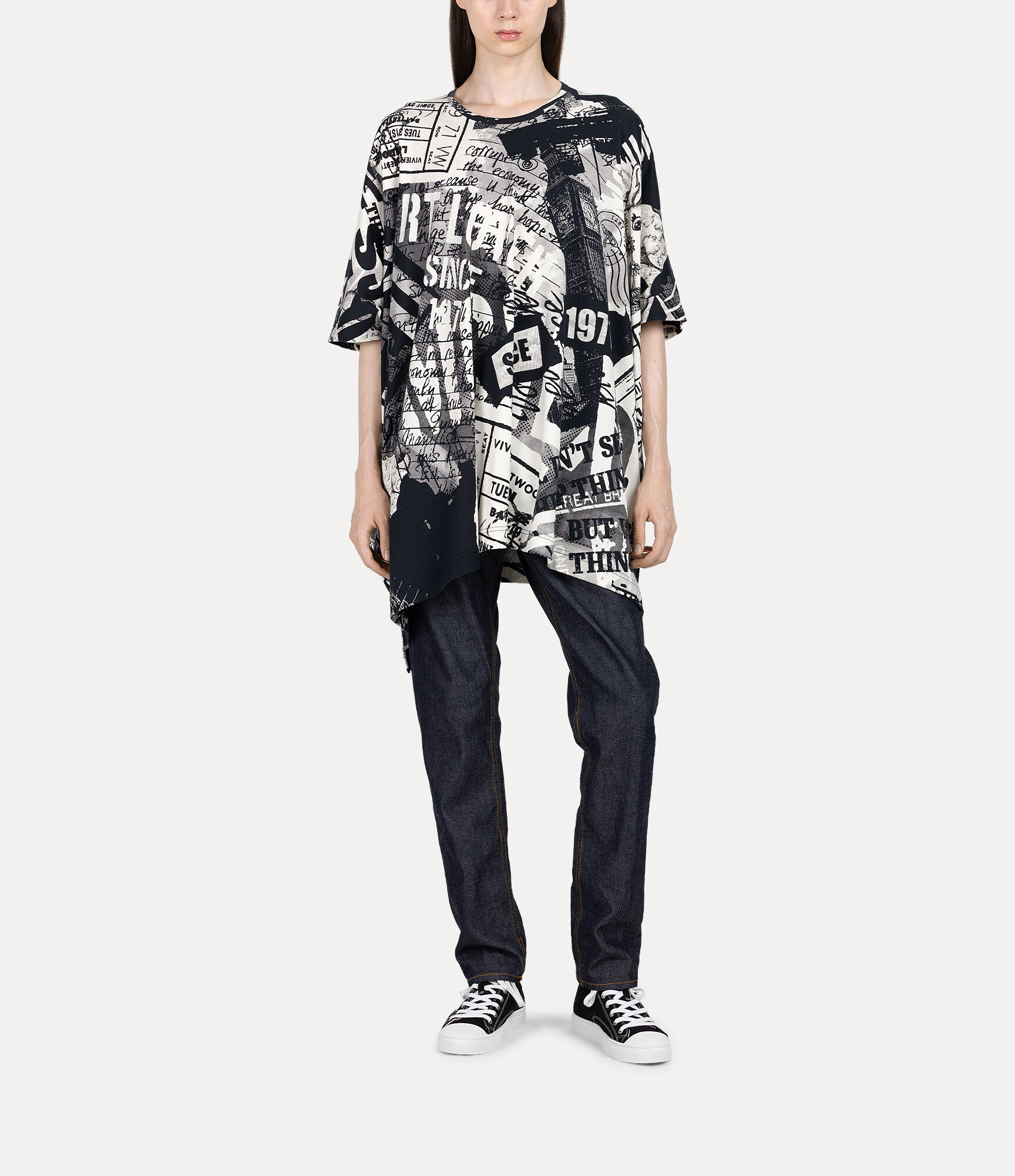 Tabloid Elephant T-shirt in BLACK | Vivienne Westwood®