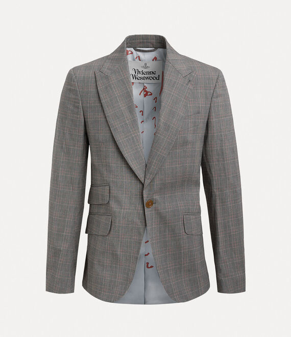 Vivienne Westwood One Button Jacket In Prince-of-wales