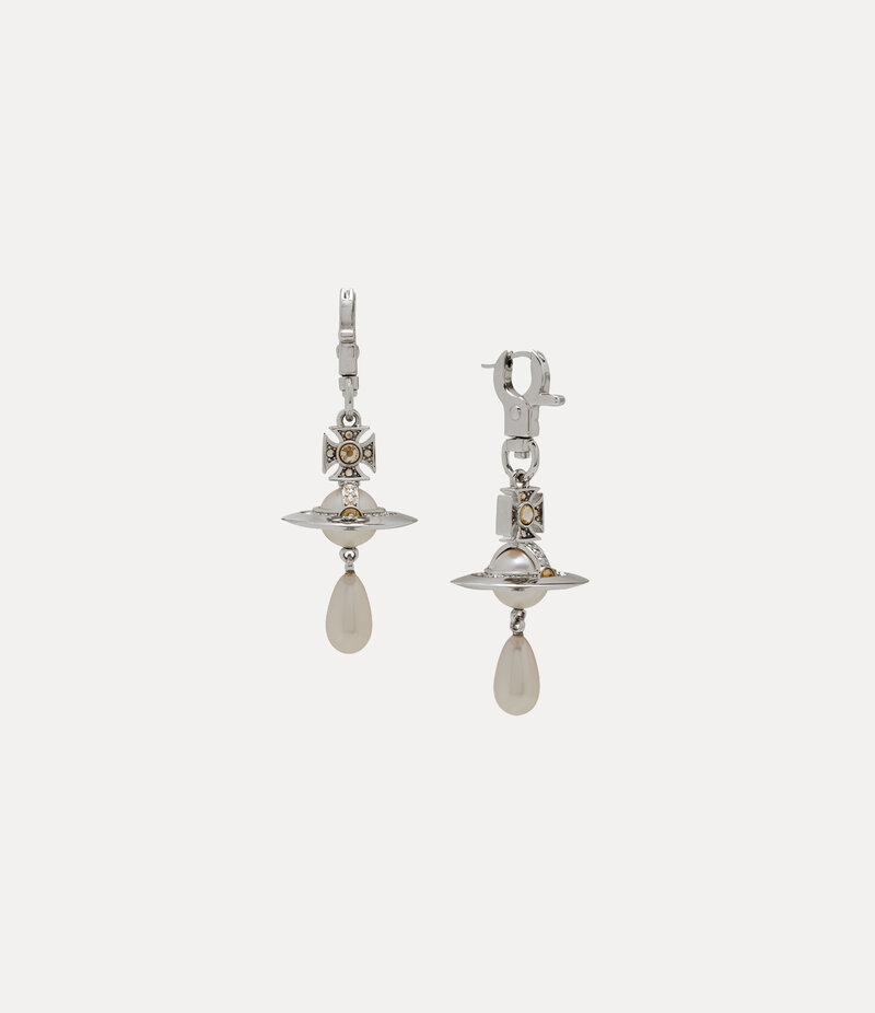 Vivienne Westwood Aïda Earrings in Platinum Rose