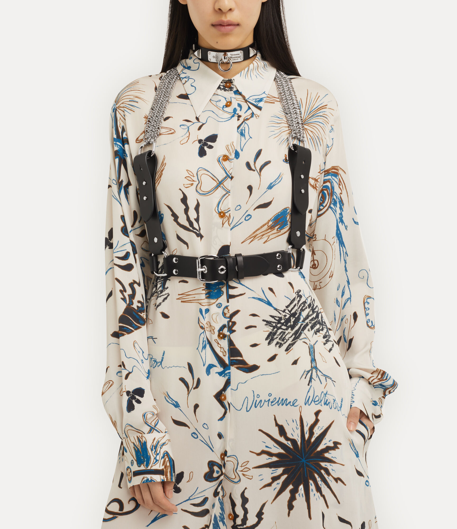 Chain Leather Harness  large image number 2