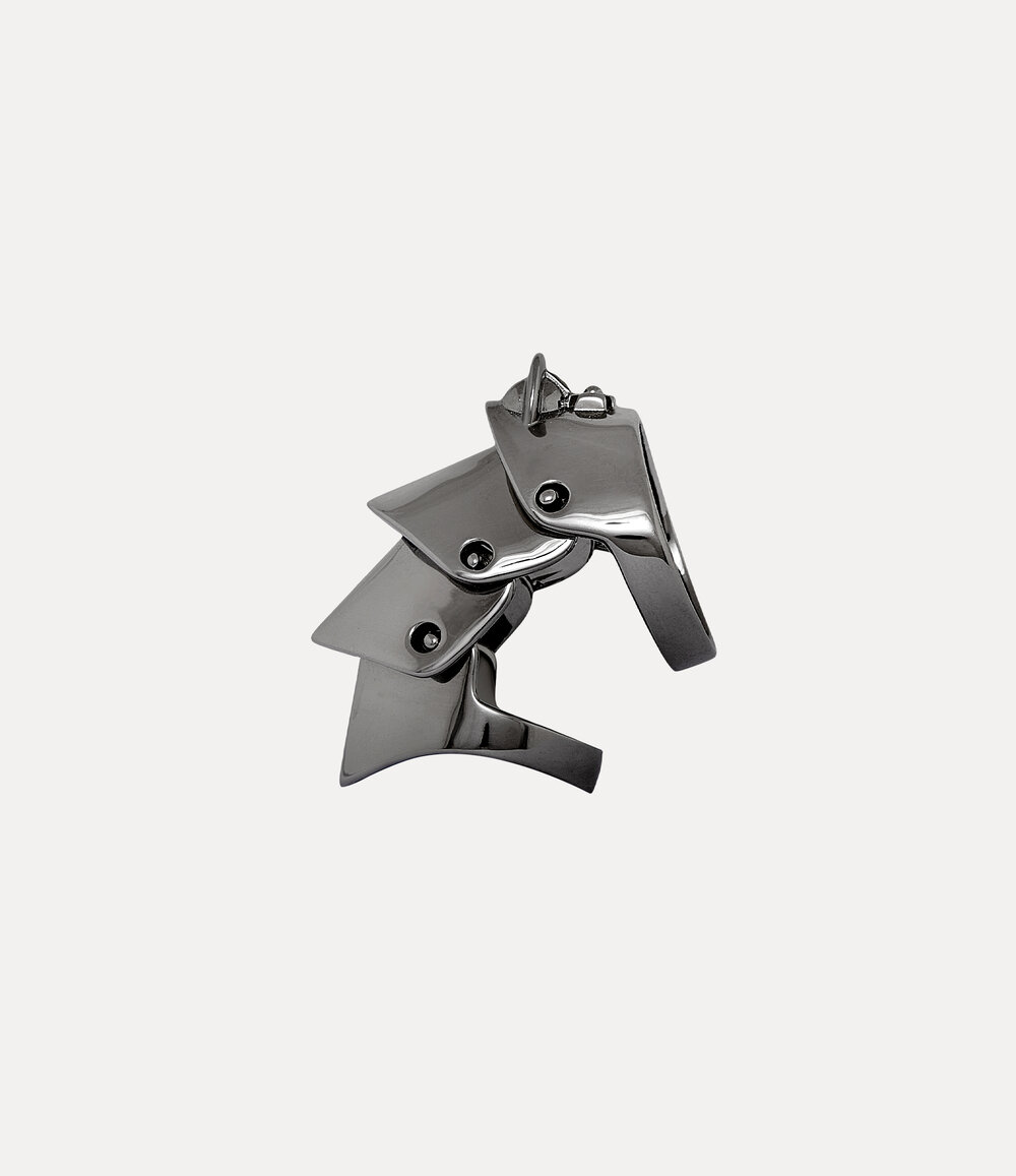 Vivienne Westwood Armour Ring in Gunmetal, view 3