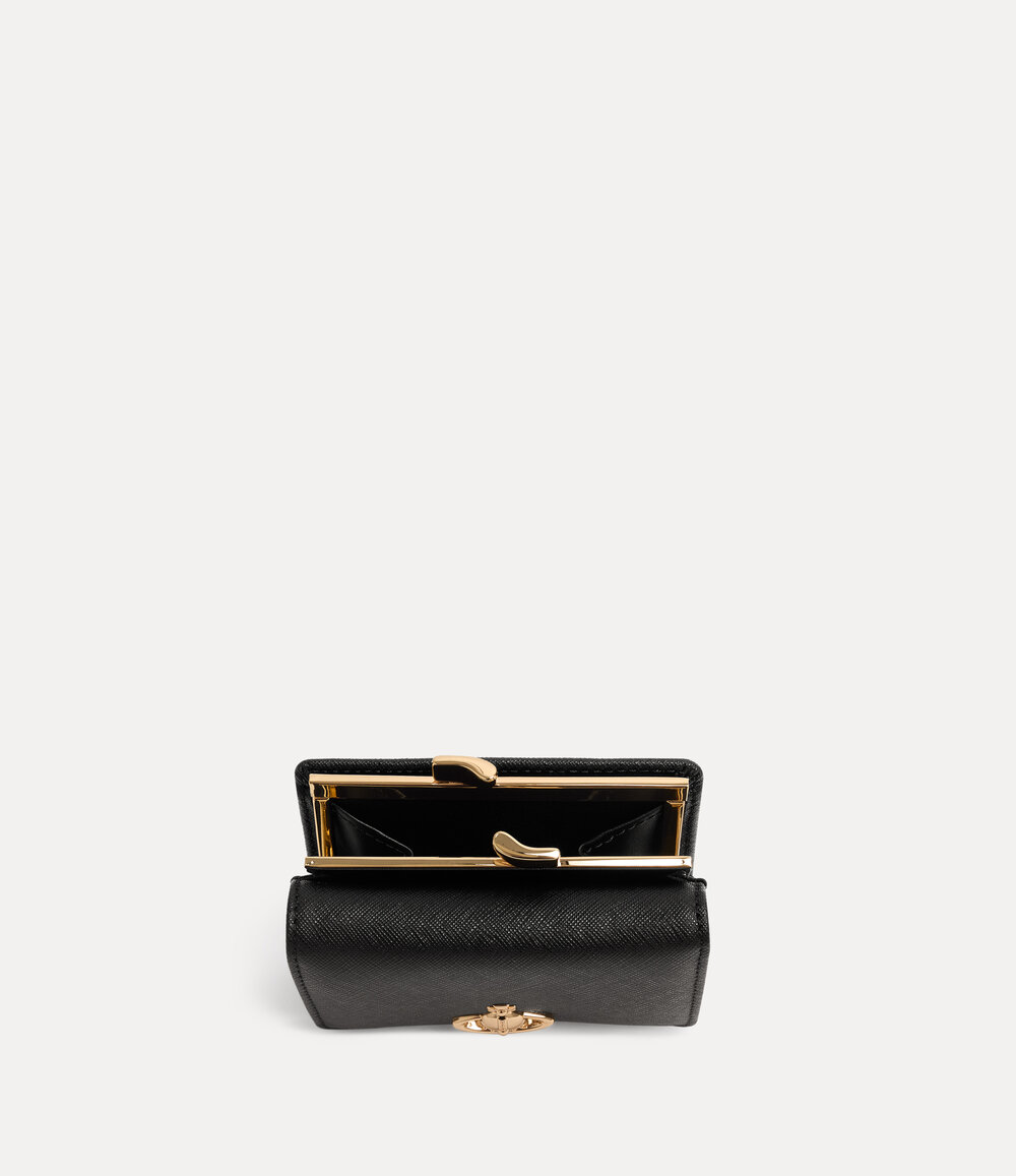 Vivienne Westwood Small Frame Wallet in Black, view 5