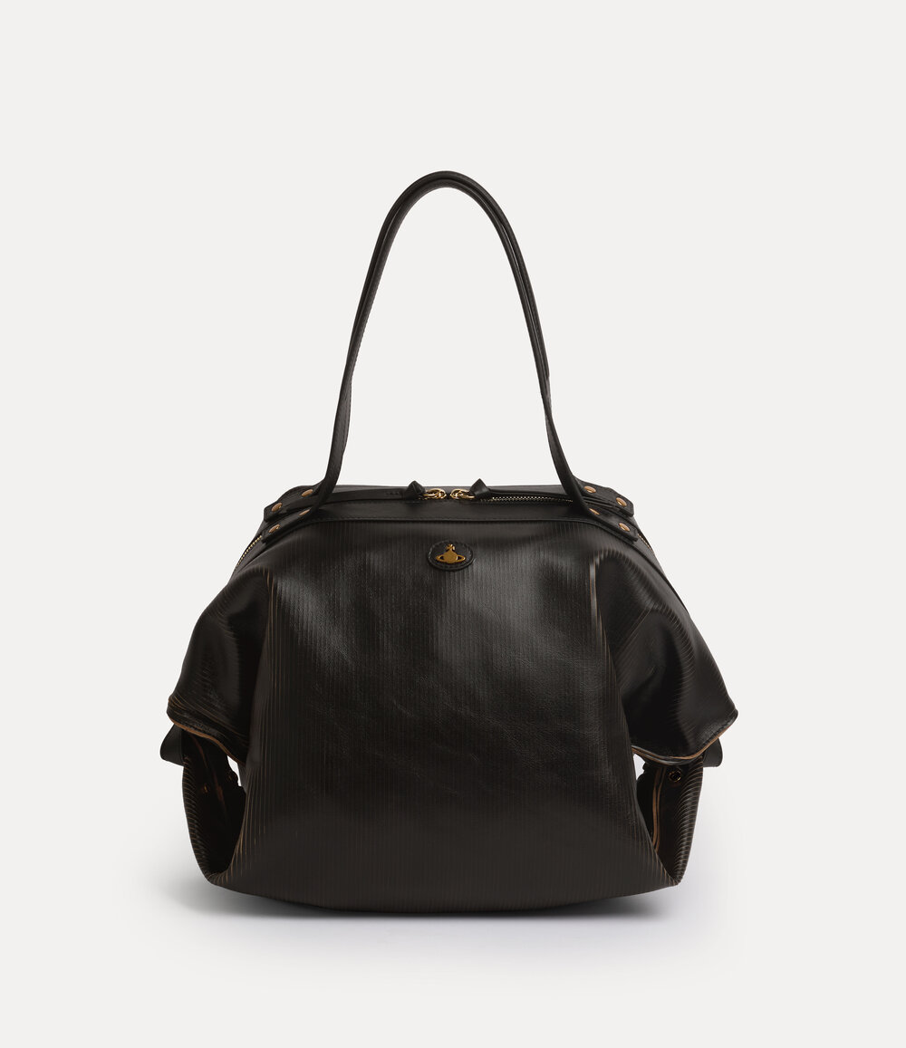 Vivienne Westwood Mara Large Holdall in black beige