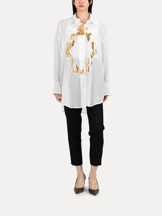 Cotton Voile Mirror Shirt