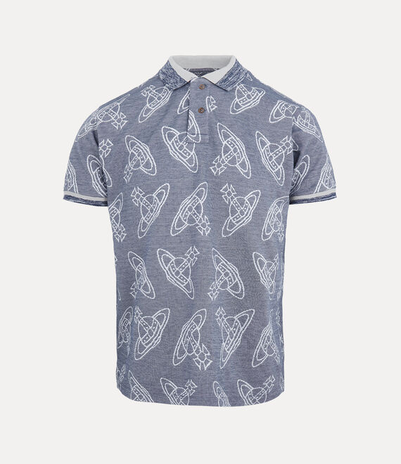 Vivienne Westwood Classic Polo In Blue-wind-chime